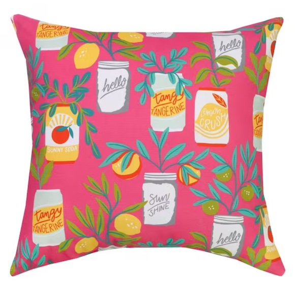 Hampton Bay Accents Hampton Bay In X 18 In Citrus Pop